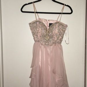 Dave and Johnny beaded dress; size 1/2